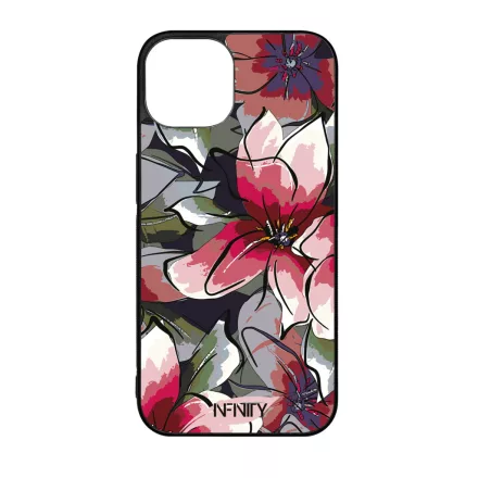 Csodaszép hatalmas virág Art szilikon iPhone tok tok