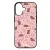 Tündéri rózsaszín virágos capybara iPhone szilikon tok