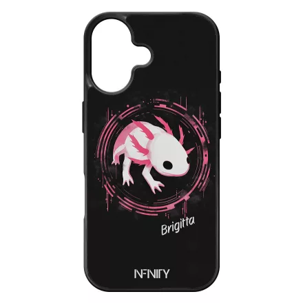 Névvel kérhető - Hacker logo Axolotl iPhone szilikon tok