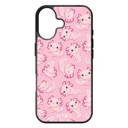 Tündéri rózsaszín Axolotl iPhone szilikon tok