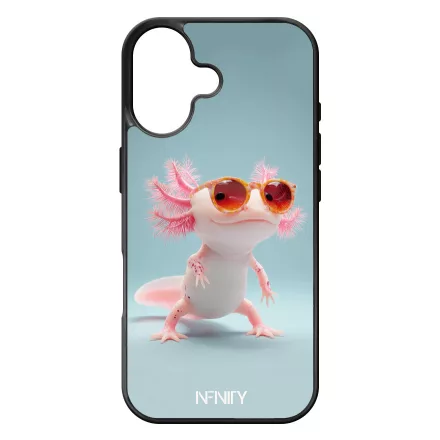 Napszemüveges Axolotl iPhone szilikon tok