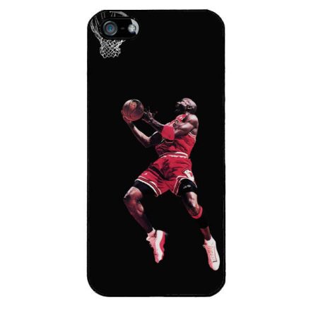 Michael Jordan kosaras kosárlabdás nba iPhone 5/5s/SE fekete tok