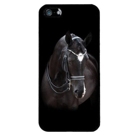 barna lovas ló iPhone 5/5s/SE fekete tok