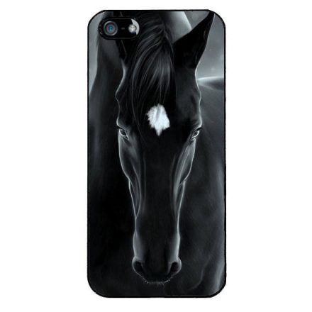 lovas fekete ló iPhone 5/5s/SE fekete tok