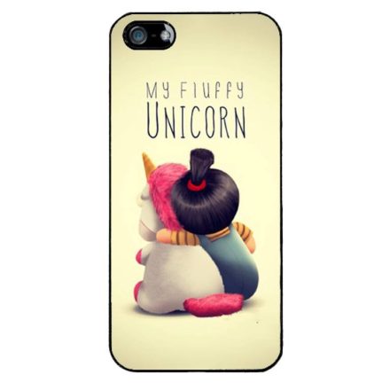 agnes unikornis gru my fluffy unicorn iPhone 5s Fekete tok