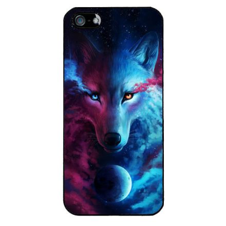farkas wolf galaxis galaxy iPhone 5/5s/SE fekete tok