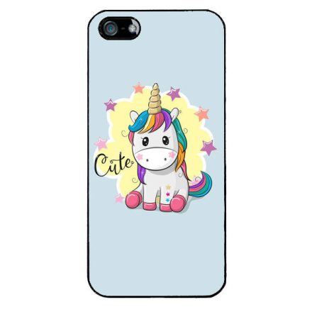 unicorn unikornis fantasy csajos iPhone 5/5s/SE fehér tok