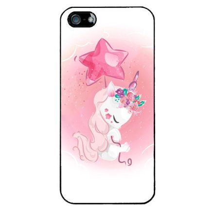 Tündéri unikornis unicorn egyszarvú iPhone 5s fehér tok