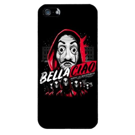 Bella Ciao ART - A Nagy Pénzrablás - la casa de papel iPhone 5s fekete tok