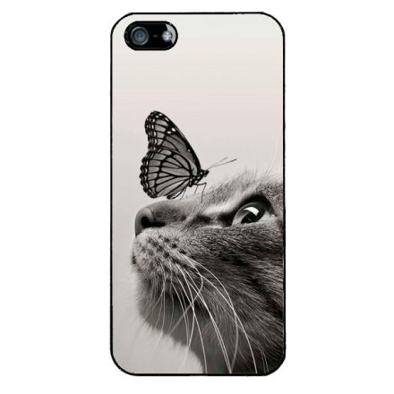 Cica és Pillangó - macskás iPhone 5/5s/Se (2016) tok