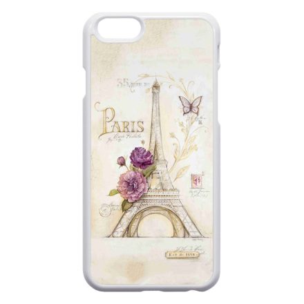 vintage párizs párizsi eiffel torony tornyos iPhone 6 fehér tok