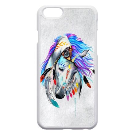 lovas indián ló art művészi native iPhone 6 fehér tok