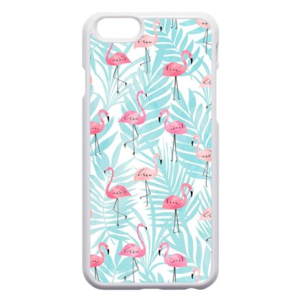 Flamingo Pálmafa nyár iPhone 6 fehér tok