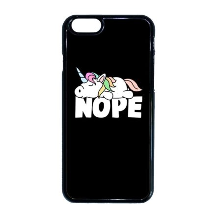 NOPE unikornis unicorn egyszarvú iPhone 6 fekete tok