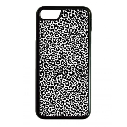 Black and White Leopard Wild Beauty Animal Fashion Csajos Allat mintas iPhone 6/6s tok