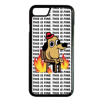 This is fine DOG kutyas meme iPhone 6/6s tok