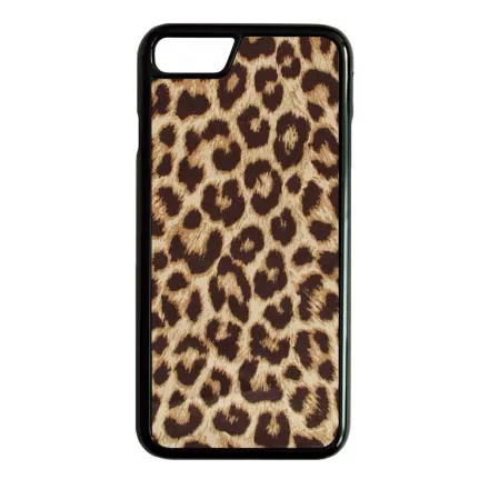 leopárd minta mintás iPhone 7 fekete tok