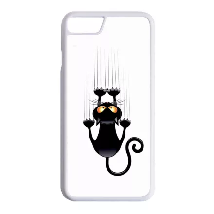 kapaszkodó macska macskás cica cicás iPhone 7 fehér tok