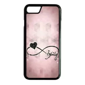 csajos lila infinity infinitis végtelen iPhone 7 fekete tok