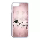 csajos lila infinity infinitis végtelen iPhone 7 fekete tok