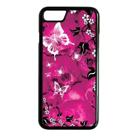 pillangó pillangós lepke lepkés iPhone 7 fekete tok