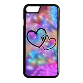 szerelem szerelmes szíves szivecskés hipster iPhone 7 fekete tok