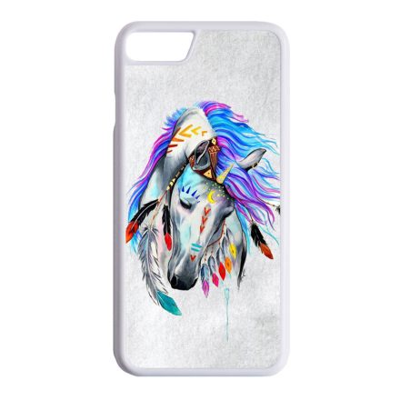 lovas indián ló art művészi native iPhone 7 fehér tok