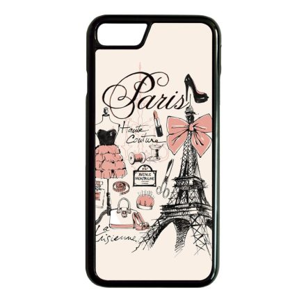 paris párizs eiffel torony tornyos iPhone 7 fekete tok