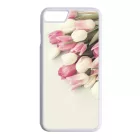 virágos tulipános tavaszi iPhone 7 fehér tok