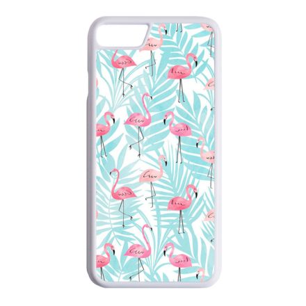Flamingo Pálmafa nyár iPhone 7 fehér tok