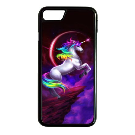 unicorn unikornis fantasy csajos iPhone 7 fekete tok