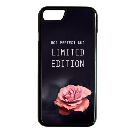 i am Not Perfect But Limited edition viragos rose rozsas iPhone 7 fekete tok