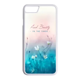virágos tavaszi art iPhone 7 fehér tok