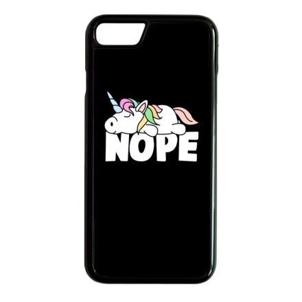 NOPE unikornis unicorn egyszarvú iPhone 7 fekete tok