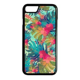 Tropical Beauty - Nyári trópusi mintás iPhone 7 fekete tok