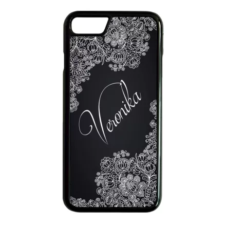 Kérd a neveddel - Matyó magyar mintás hungarian folk iPhone 7 fekete tok