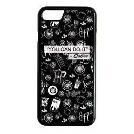 Meg tudod csinálni - Kávé coffee iPhone 7 fekete tok
