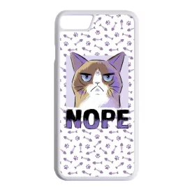NOPE Cat Antisocial Antiszocialis Meno Trendi iPhone 7/8 tok