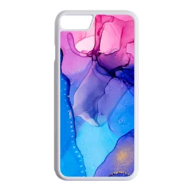 Blue Pink Gradient Ink kek rozsaszin marvanyos iPhone 7/8 tok