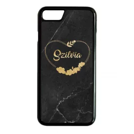 kerd a neveddel marble marvany mintas Heart szivecskes iPhone 7/8 tok