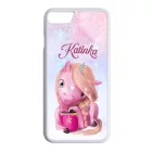 Unikornis és kávé - Téli mintás iPhone 7/8 tok