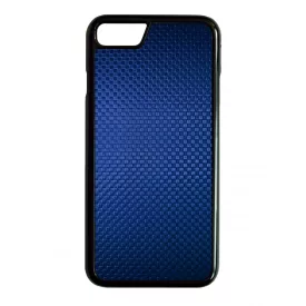 Gyönyörű kék karbon fiber mintás iPhone 7/8 tok