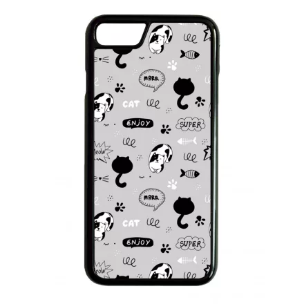 Mrrr Cuki Cica mintás iPhone 7/8 tok