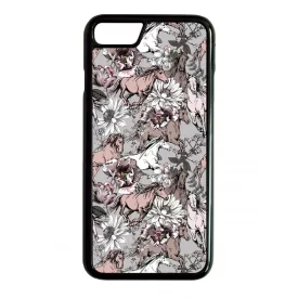 Csodaszép szürke vintage lovas mintás iPhone 7/8 tok
