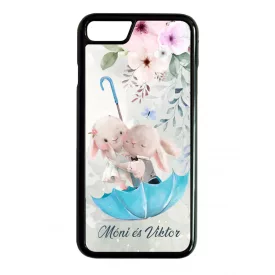 Neves cukisagok kollekcio Esernyos nyuszi szerelem iPhone 7/8 tok
