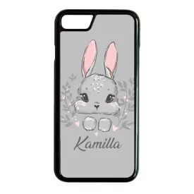 Kerd a neveddel Nyuszika iPhone 7/8 tok