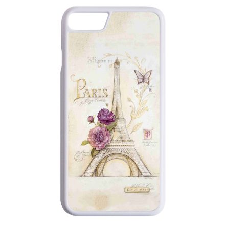 vintage párizs párizsi eiffel torony tornyos iPhone 7 Plus fehér tok