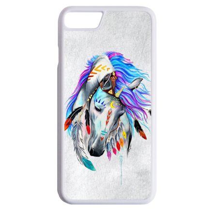 lovas indián ló art művészi native iPhone 7 Plus fehér tok