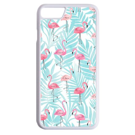 Flamingo Pálmafa nyár iPhone 7 Plus fehér tok