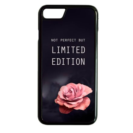 i am Not Perfect But Limited edition viragos rose rozsas iPhone 7 Plus fekete tok